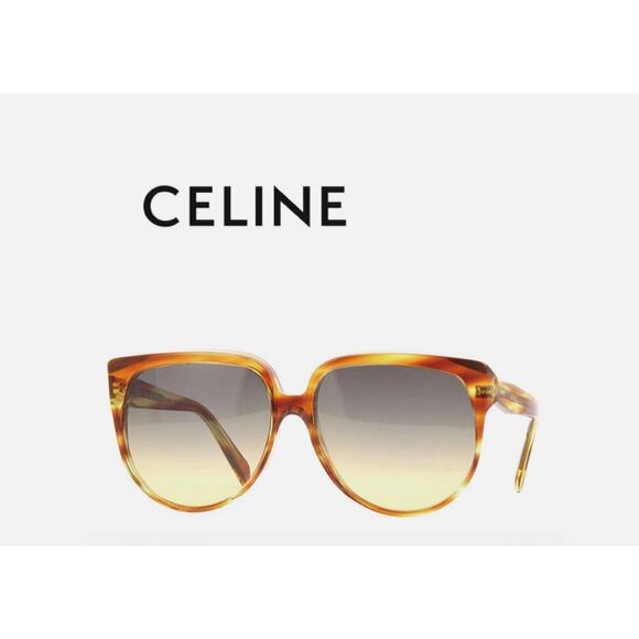 Authentic Celine Paris Oversized Tortoiseshell Sunglasses Brown Lenses main image 4